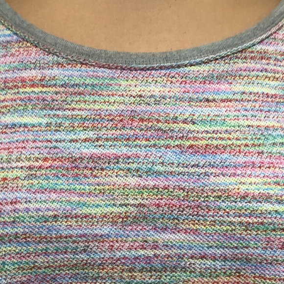 Anthropologie Saturday Sunday Top Size XL Multicolored Rainbow Knit Pullover - Picture 3 of 10
